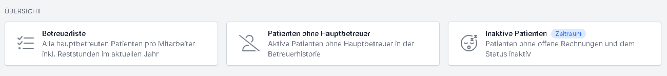 Das Segment ÜBERSICHT