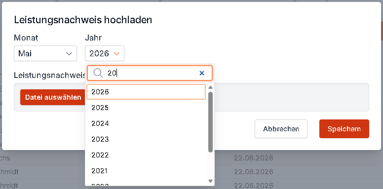 Zeitraum definieren