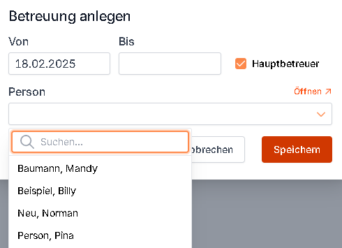 eine Betreuung anlegen