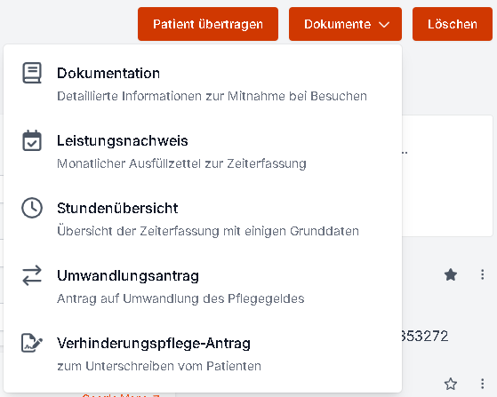 Die Funktion Dokumente erstellen