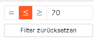 Bereichsfilterung: Beispiel 1