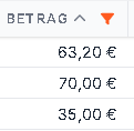 Bereichsfilterung: Beispiel 2