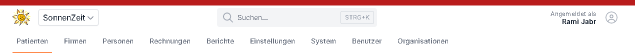 Das Header-Menü