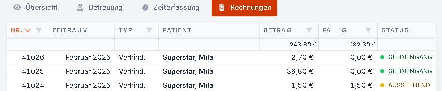 Einfache Bearbeitungsansicht: Beispiel 3